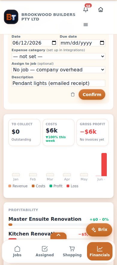 The company financials overview